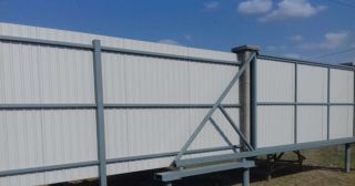 Купить откатные ворота на сваях Крымск, цена от 2790 руб.